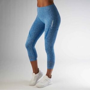 OG Seamless Blueberry Moral Cropped Gymshark Leggings